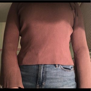 dusty rose sweater/shirt